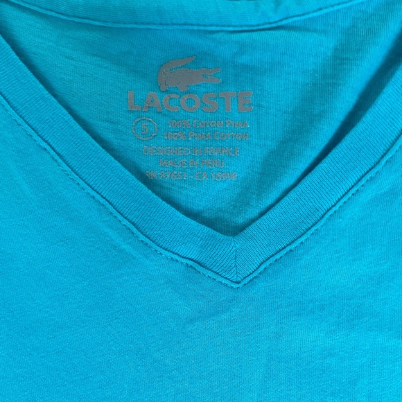 Lacoste v-neck shirt - Picture 3 of 3